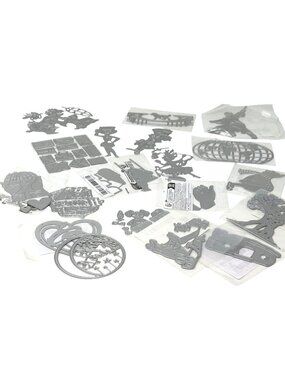 20 Thinlits Die Cuts Bundle Random Mix Characters Animals Holiday Scrapbooking